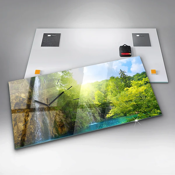 Horizontale Uhr mit motiv Lagunenlandschaft