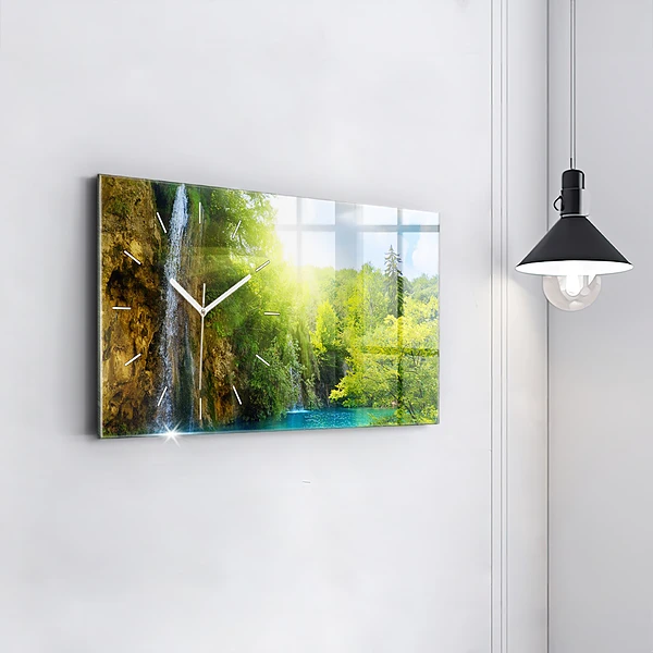 Horizontale Uhr mit motiv Lagunenlandschaft