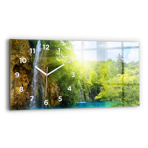 Horizontale Uhr mit motiv Lagunenlandschaft