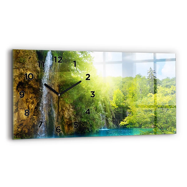 Horizontale Uhr mit motiv Lagunenlandschaft
