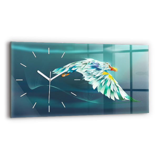Horizontale Uhr Bild eines fliegenden Adlers
