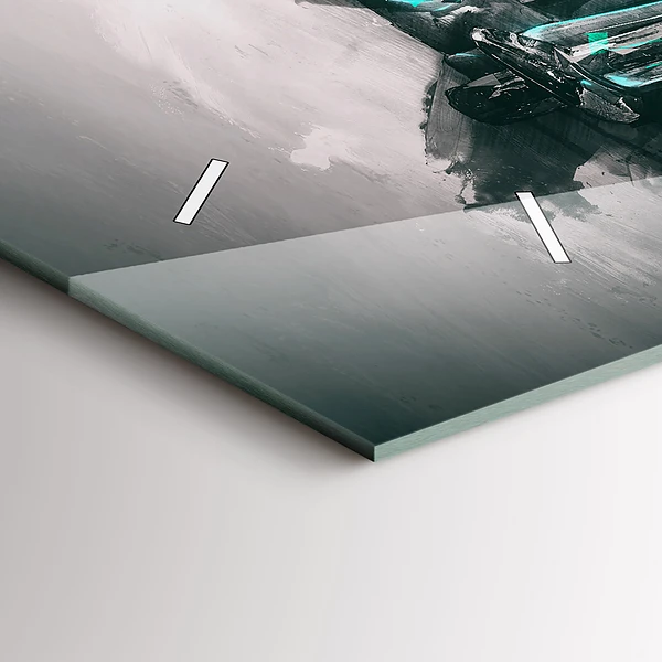 Horizontale Uhr mit motiv Oldschool Auto