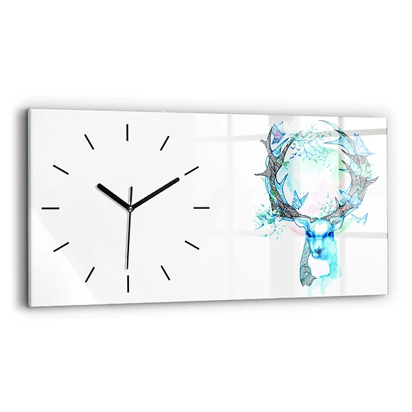 Horizontale Uhr mit motiv Illustration eines Rehs