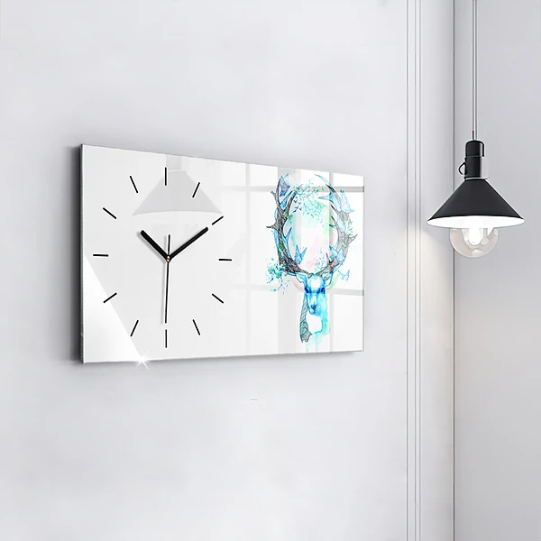 Horizontale Uhr mit motiv Illustration eines Rehs