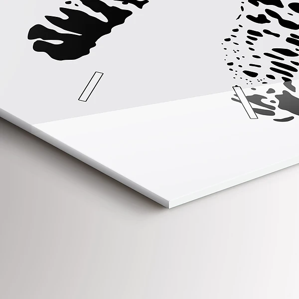 Horizontale Uhr mit motiv Silhouette eines Panthers
