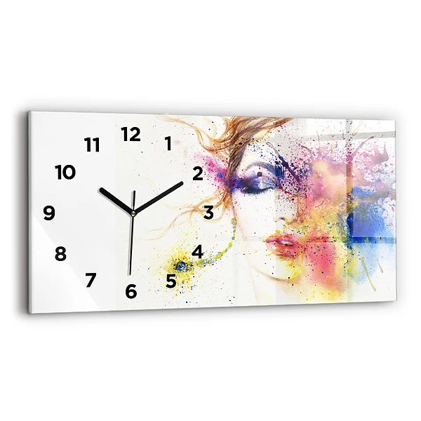 Horizontale Uhr Porträt einer geheimnisvollen Frau
