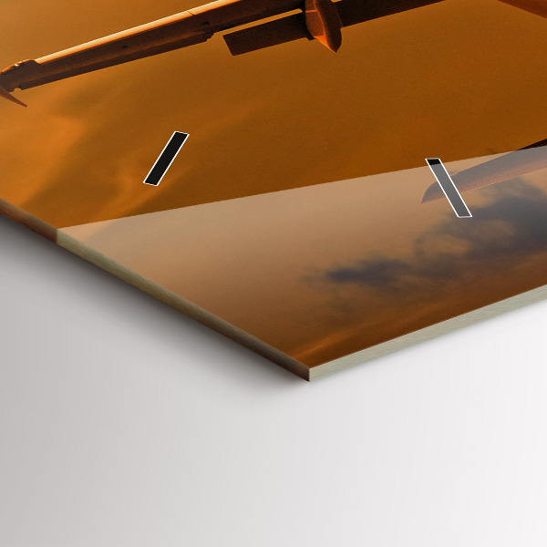 Horizontale Uhr Reise mit dem Flugzeug