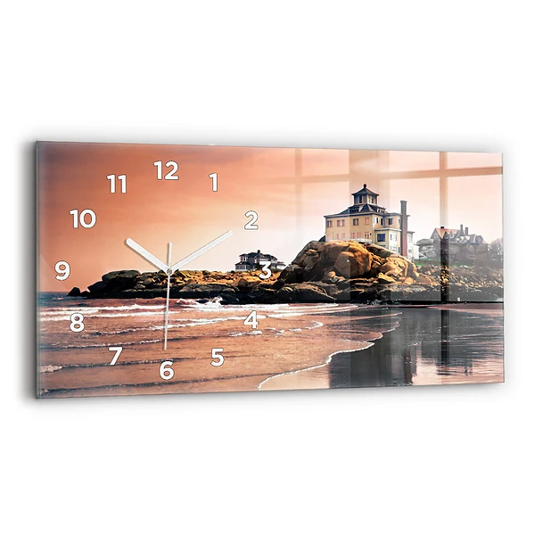 Horizontale Uhr mit motiv Sherman Küste