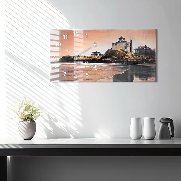 Horizontale Uhr mit motiv Sherman Küste