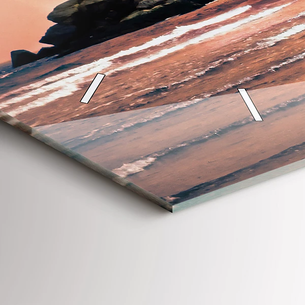 Horizontale Uhr mit motiv Sherman Küste