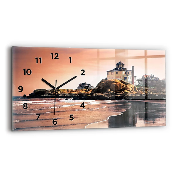 Horizontale Uhr mit motiv Sherman Küste