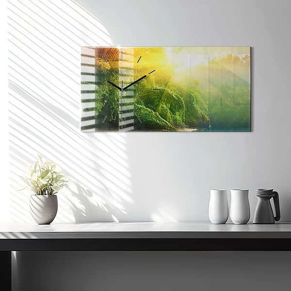 Horizontale Uhr mit motiv Friedliche Natur