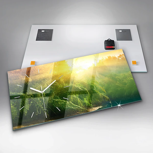 Horizontale Uhr mit motiv Friedliche Natur