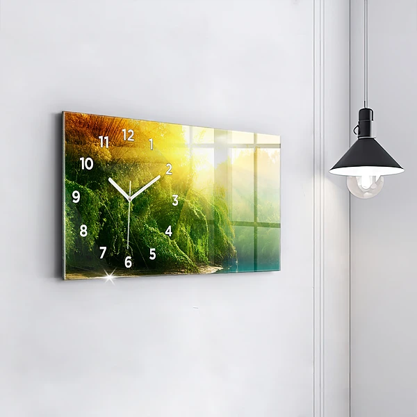 Horizontale Uhr mit motiv Friedliche Natur