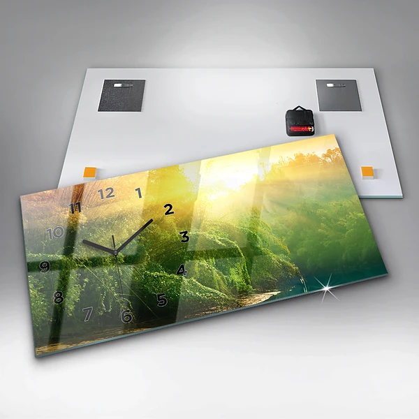 Horizontale Uhr mit motiv Friedliche Natur