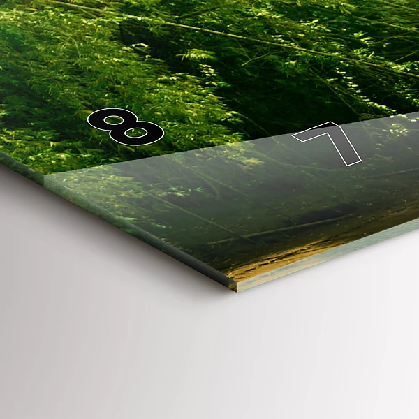 Horizontale Uhr mit motiv Friedliche Natur