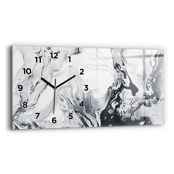 Horizontale Uhr mit motiv Abstrakte Tintenmurmel