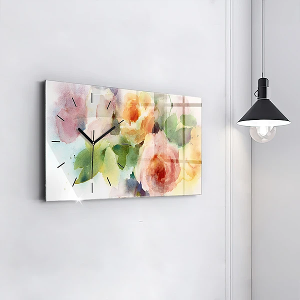 Horizontale Uhr mit motiv Visualisierung der Natur