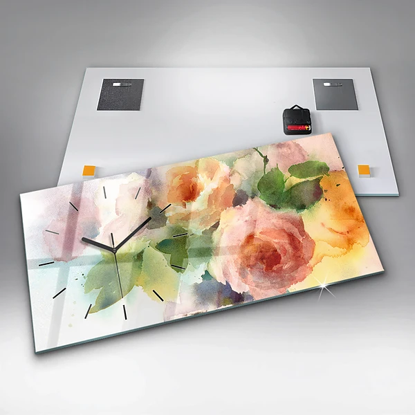 Horizontale Uhr mit motiv Visualisierung der Natur