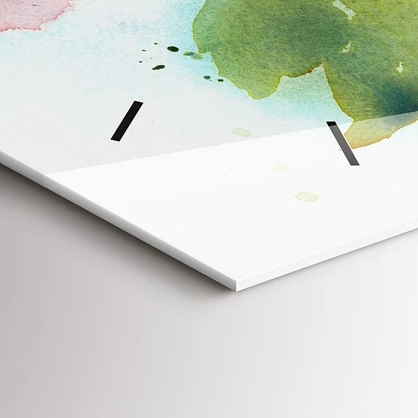 Horizontale Uhr mit motiv Visualisierung der Natur
