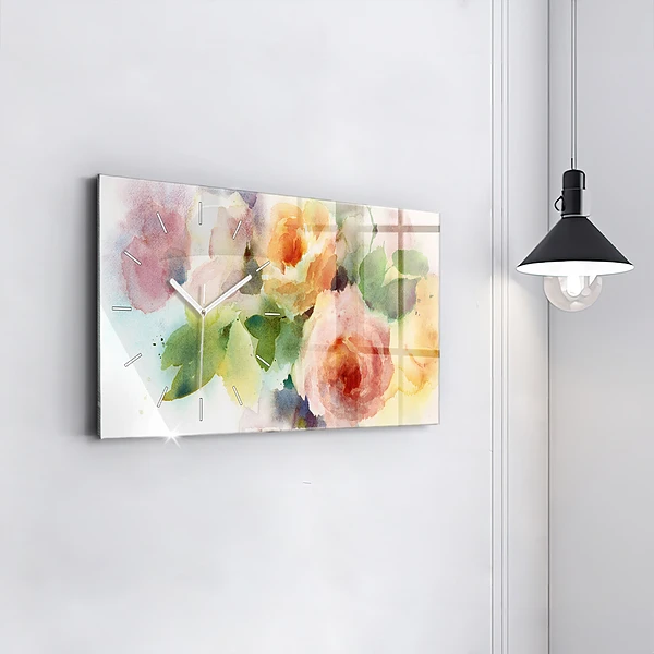 Horizontale Uhr mit motiv Visualisierung der Natur