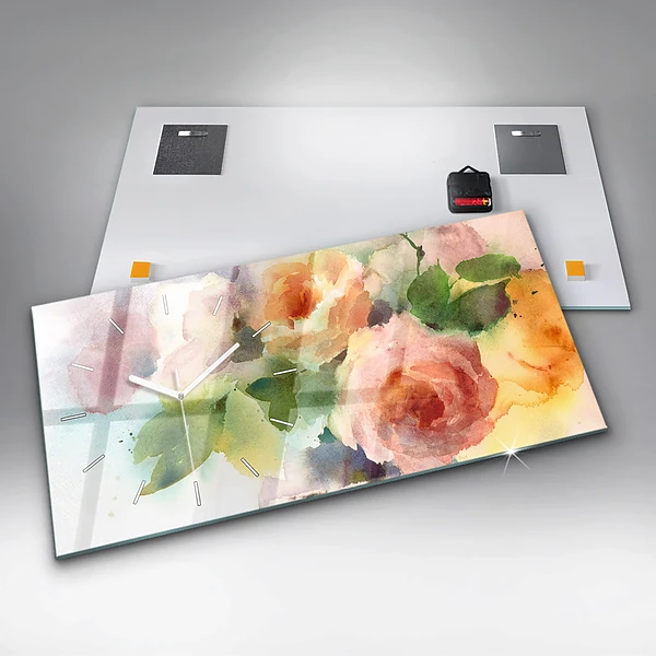 Horizontale Uhr mit motiv Visualisierung der Natur