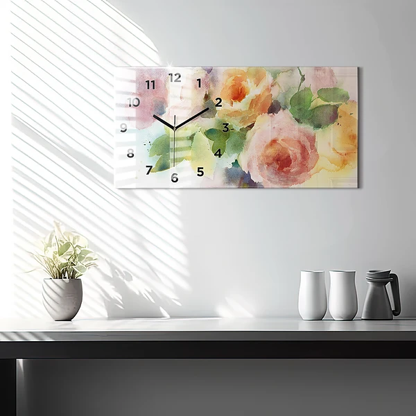 Horizontale Uhr mit motiv Visualisierung der Natur
