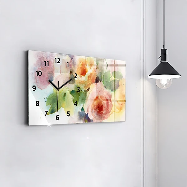 Horizontale Uhr mit motiv Visualisierung der Natur