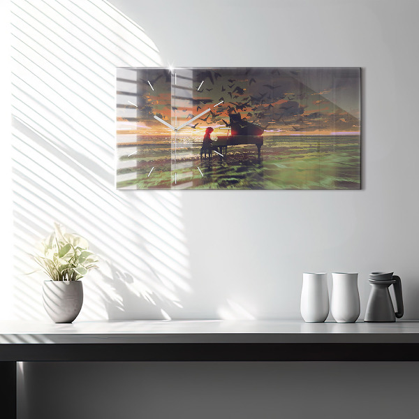 Horizontale Uhr Konzert am Strand