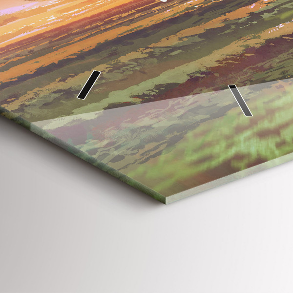 Horizontale Uhr Konzert am Strand