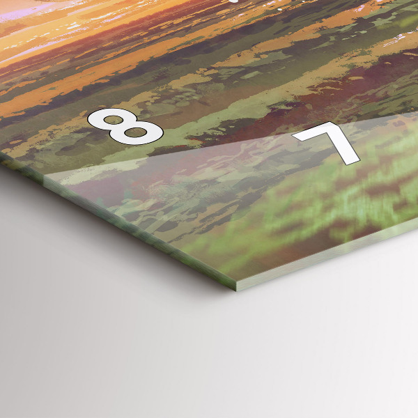 Horizontale Uhr Konzert am Strand