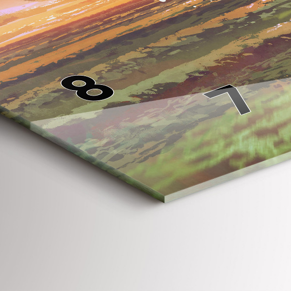 Horizontale Uhr Konzert am Strand