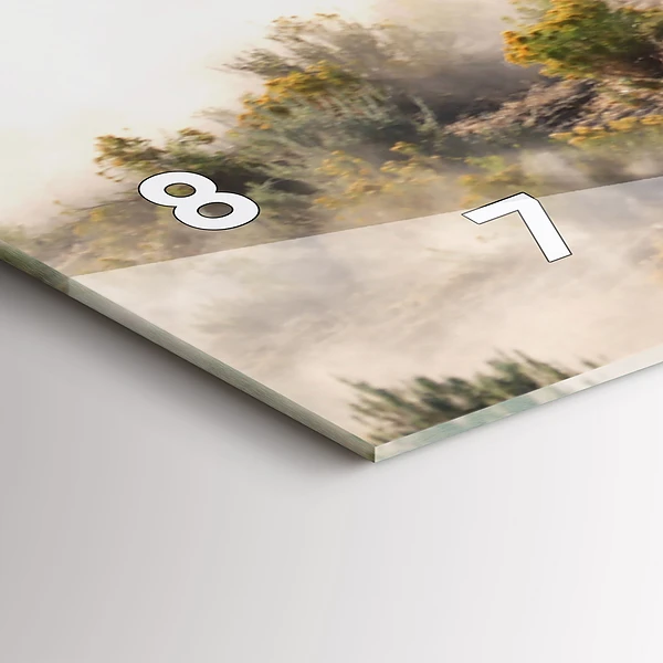 Horizontale Uhr mit motiv Herde von rasenden Pferden
