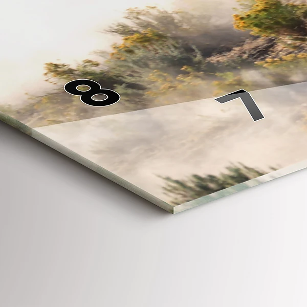 Horizontale Uhr mit motiv Herde von rasenden Pferden