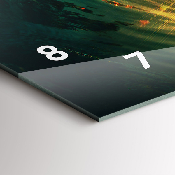 Horizontale Uhr Wellenperspektive Sonnenuntergang