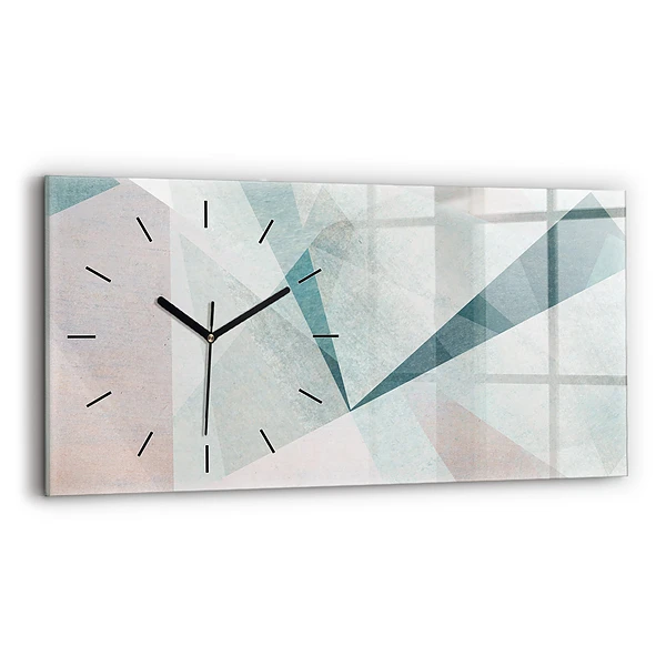 Horizontale Uhr mit motiv Dreiecke Abstrakte Textur