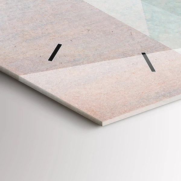 Horizontale Uhr mit motiv Dreiecke Abstrakte Textur