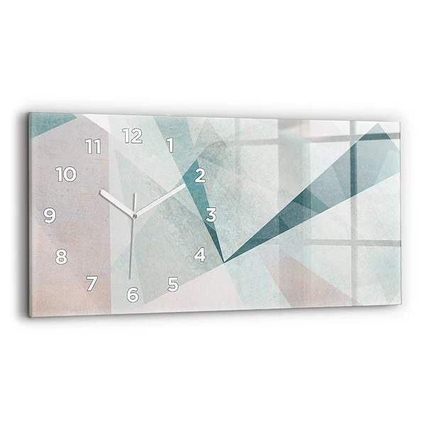 Horizontale Uhr mit motiv Dreiecke Abstrakte Textur