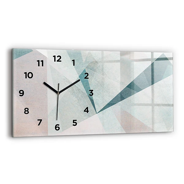 Horizontale Uhr mit motiv Dreiecke Abstrakte Textur