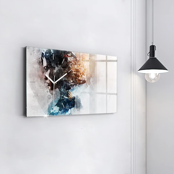 Horizontale Uhr mit motiv Die Vergangenheit im Hinterkopf