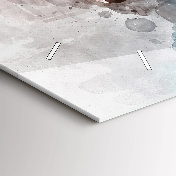 Horizontale Uhr mit motiv Die Vergangenheit im Hinterkopf