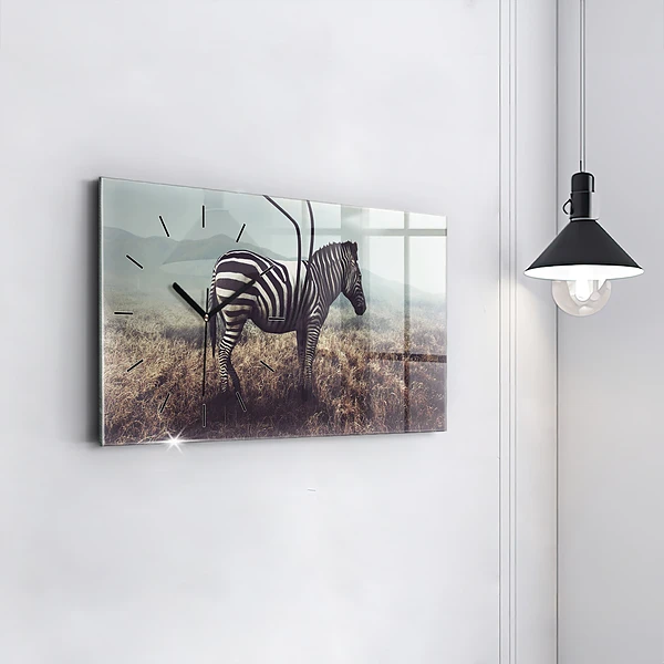 Horizontale Uhr Zebra - Abstraktion