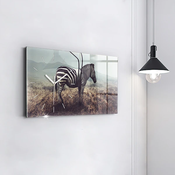 Horizontale Uhr Zebra - Abstraktion