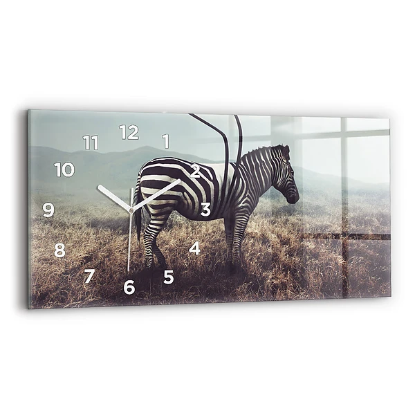 Horizontale Uhr Zebra - Abstraktion