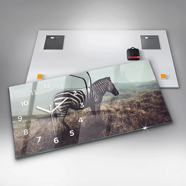 Horizontale Uhr Zebra - Abstraktion