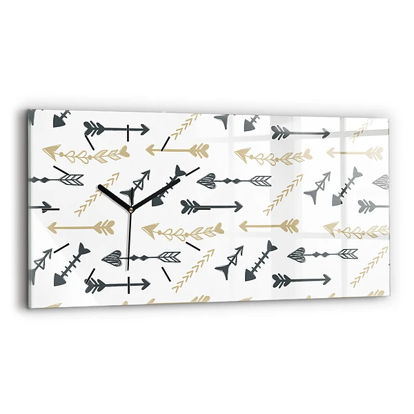 Horizontale Uhr Geometrisches Hipster-Muster