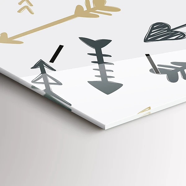 Horizontale Uhr Geometrisches Hipster-Muster