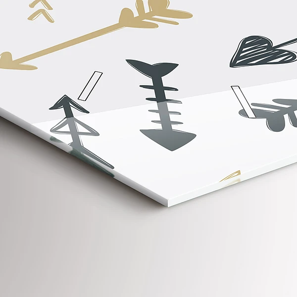 Horizontale Uhr Geometrisches Hipster-Muster