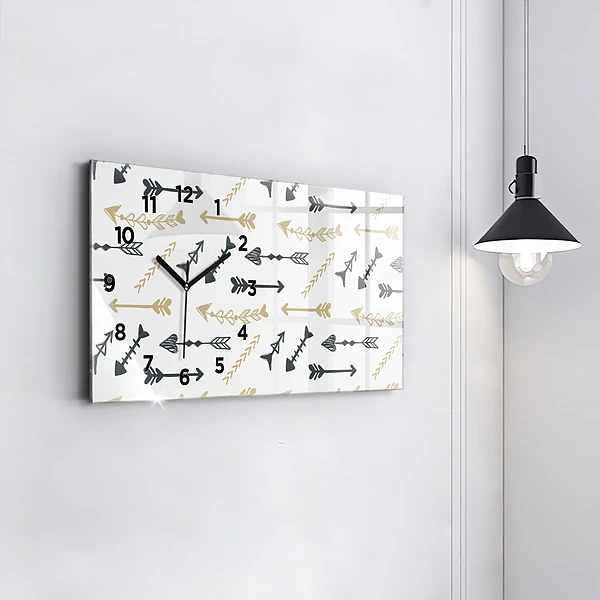 Horizontale Uhr Geometrisches Hipster-Muster
