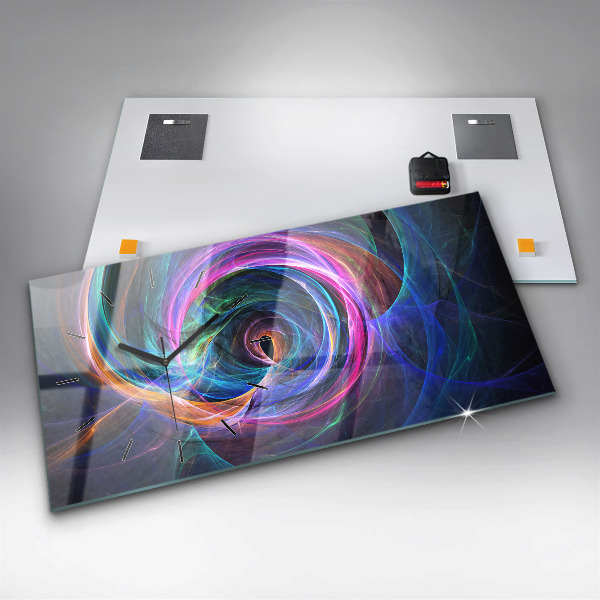 Horizontale Uhr mit motiv Buntes Fraktal